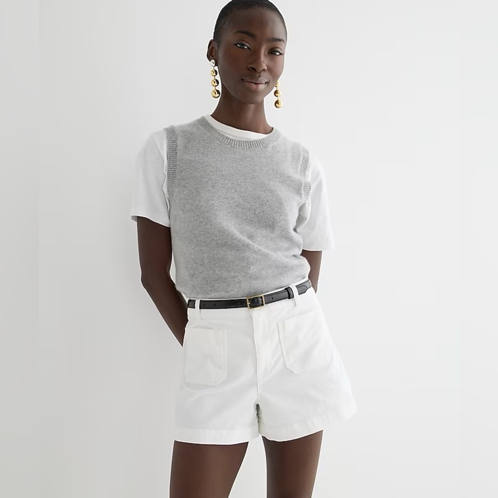 NWT J Crew New Patch Pocket Chino Shorts Size 18